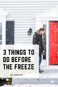 3 Things to Do Before the Freeze