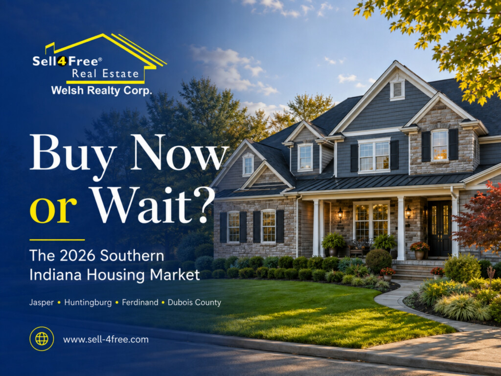 Indiana Housing Market 2026: Is Now a Good Time to Buy a Home in Southern Indiana? 4 Southern Indiana home featured in Sell4Free’s 2026 Indiana housing market guide for Jasper and Dubois County buyers